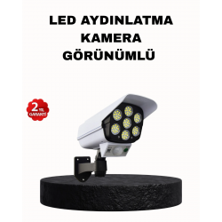 Mey İthalat® Güneş Enerjili Güvenlik Işığı Dış Mekan 5 Eksen Ayarlı ve PIR Hareket Sensörlü