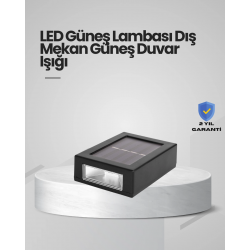 Mey İthalat® Güneş Enerjili LED Duvar Aydınlatması