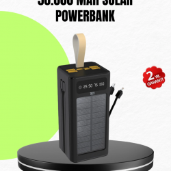 Mey İthalat® Güneş Enerjili Powerbank Dijital Göstergeli Taşınabilir Güç Kaynağı