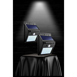 Mey İthalat® Güneş Enerjili Sensörlü Duvar Lambası Bahçe Lamba Suya Dayanıklı Bahçe Aydınlatma