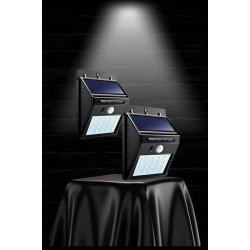 Mey İthalat® Güneş Enerjili Sensörlü Duvar Lambası Bahçe Lamba Suya Dayanıklı Bahçe Aydınlatma