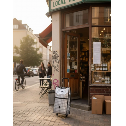 Mey İthalat® Günlük Alışverişler İçin Konforlu Tekerlekli Pazar Arabası