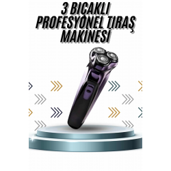 Mey İthalat® Günlük Kullanıma Uygun Profesyonel Tıraş Makinesi Döner Başlıklı