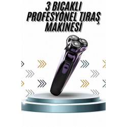 Mey İthalat® Günlük Kullanıma Uygun Profesyonel Tıraş Makinesi Döner Başlıklı