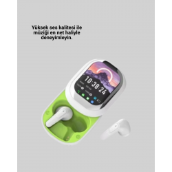 Mey İthalat® Gürültü Engelleyici Uzun Pil Ömürlü Stereo Bluetooth Kulak İçi Kulaklık