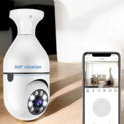 Mey İthalat® Güvenlik Kamerası Wifi Kamera Duylu Ev Kamerası Wifi Bağlantılı Dönebilen