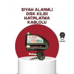 Mey İthalat® Güvenlik Sensörlü Alarmlı Disk Kilidi Motosiklet ve Bisiklet İçin