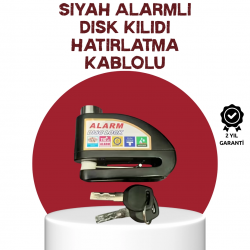 Mey İthalat® Güvenlik Sensörlü Alarmlı Disk Kilidi Motosiklet ve Bisiklet İçin