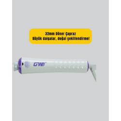 Mey İthalat® GW 32mm Döner Başlıklı Saç Kıvırma Makinesi – Her An Her Yerde Profesyonel Şekillendirme