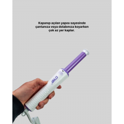 Mey İthalat® GW Taşınabilir Saç Maşası – Tourmaline Seramik, Negatif İyon Teknolojisi