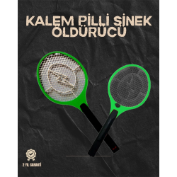 Mey İthalat® Hafif ve Ergonomik Elektronik Böcek Öldürücü – Güvenlik Koruması ile Pil Kontrollü