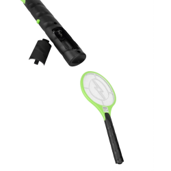 Mey İthalat® Hafif ve Ergonomik Elektronik Böcek Öldürücü – Güvenlik Koruması ile Pil Kontrollü