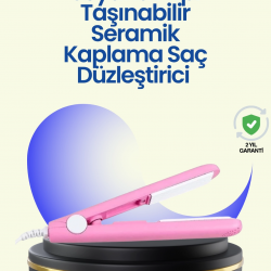 Mey İthalat® Hafif ve Taşınabilir Seramik Kısa Saç Maşası – Seyahate Uygun Ergonomik ve Güvenli Tasarım