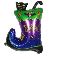 Mey İthalat® Halloween Çizmeli Kara Kedi Folyo Balon