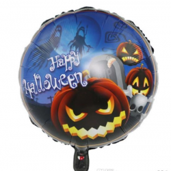 Mey İthalat® Happy Halloween Balkabağı Folyo Balon 18 inç