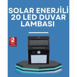 Mey İthalat® Hareket Algılamalı Solar LED Güvenlik Lambası