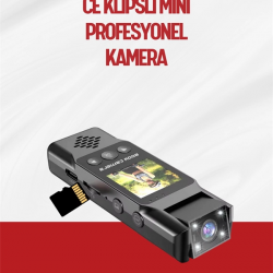 Mey İthalat® Hareket Algılayıcılı Taşınabilir Mini Kamera – 3MP Fotoğraf, Düşük Güç Tüketimi