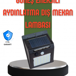 Mey İthalat® Hareket Sensörlü Güneş Enerjili Dış Mekan LED Lamba 100/144 LED