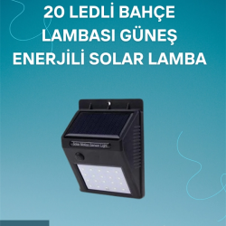 Mey İthalat® Hareket Sensörlü Solar Lamba | 120° Algılama Açısı, 3-4 Metre Mesafe, Suya Dayanıklı LED