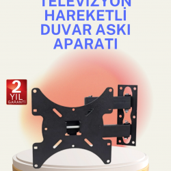 Mey İthalat® Hareketli TV Duvar Askı Aparatı 22–49 İnç Uyumlu
