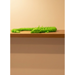 Mey İthalat® Hareketli Yeşil Ejderha Figür Uzun Gövdeli Koleksiyonluk Tasarım