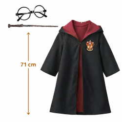 Mey İthalat® Harry Potter Çocuk Bebek Kostüm Seti – Asa Gözlük Pelerin 71 cm (2-4 Yaş)