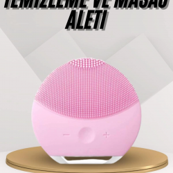 Mey İthalat® Hassas Ciltlere Özel Titreşimli Yüz Temizleme ve Masaj Aleti
