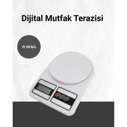 Mey İthalat® Hassas Ölçüm İçin Dijital Mutfak Tartısı – 10 Kg Kapasiteli