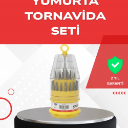 Mey İthalat® Hassas Tornavida Seti Kaymaz Saplı Elektronik Onarım Seti