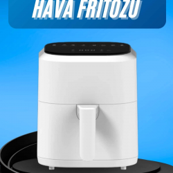 Mey İthalat® Hava Fritözü 4L Airfryer Pratik Uzun Ömürlü Yağsız Pişirme Taşınabilir