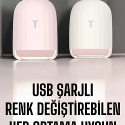 Mey İthalat® Hava Nemlendirici Aromaterapi Hava Temizleyici Renk Değiştirebilen