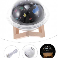 Mey İthalat® Hava Nemlendirici Led Işıklı Gece Lambası Yıldız Görünümlü Renk Değiştiren