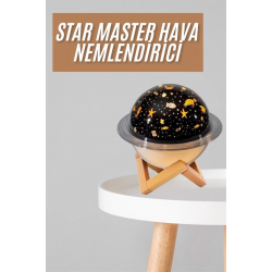 Mey İthalat® Hava Nemlendirici Led Işıklı Gece Lambası Yıldız Görünümlü Renk Değiştiren