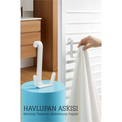 Mey İthalat® Havlupan Askısı - Pratik Radyatör Üstü Askı Çift Kancalı Tasarım