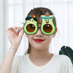 Mey İthalat® Hawaii Temalı Avokado Gözlük – Kostüm Parti Gözlüğü