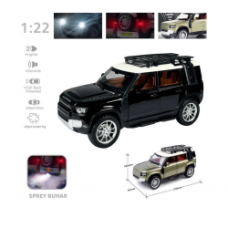 Mey İthalat® HCL-510A Çek Bırak 1:22 Sesli Ve Işıklı Buharlı DF Metal Jeep