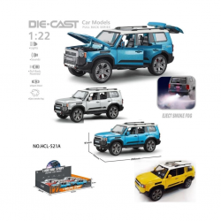 Mey İthalat® HCL-521A Çek Bırak 1:22 Sesli Ve Işıklı Buharlı Metal Jeep