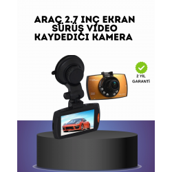 Mey İthalat® HD Araç Kamerası 2.7 İnç Ekran G Sensor Destekli