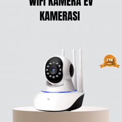 Mey İthalat® HD IP Kamera – Gece Görüşlü, Hareket Sensörlü, Mobil Takip ve Çift Yönlü Ses