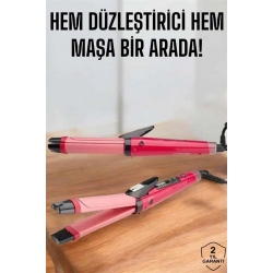 Mey İthalat® Hem Düzleştirici Hem Maşa Saç Şekillendirici
