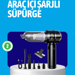 Mey İthalat® HEPA Filtreli Sessiz Çalışan Kablosuz Şarjlı Mini Süpürge