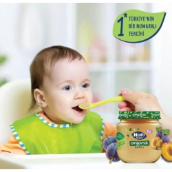 Mey İthalat®   Organik Erik Püresi Kavanoz Mama 120 Gr