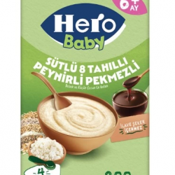 Mey İthalat®   Sütlü 8 Tahıllı Peynirli Pekmezli Kaşık Mama 200 Gr