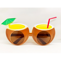 Mey İthalat® Hindistan Cevizi Tropikal Hawaii Yaza Merhaba Parti Gözlüğü