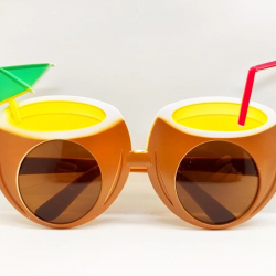 Mey İthalat® Hindistan Cevizi Tropikal Hawaii Yaza Merhaba Parti Gözlüğü