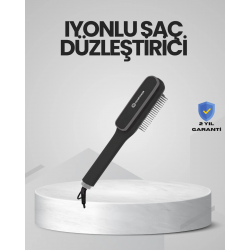 Mey İthalat® Hızlı Isınan İyonlu Saç Düzleştirici Tarak Pratik Kullanım