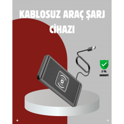 Mey İthalat® Hızlı Kablosuz Araç Şarj Cihazı – Manyetik Pad, Aşırı Isınma Korumalı