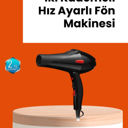Mey İthalat® Hızlı Kurutma ve Şekillendirme İçin Profesyonel Saç Kurutma Makinesi