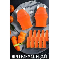 Mey İthalat® Hızlı Parmak Bıçağı Başparmak Sebze Kesici 2 li set