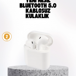 Mey İthalat® Hızlı Şarj Destekli 2. Nesil Bluetooth 5.0 Ergonomik Kulaklık